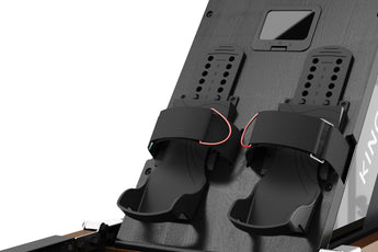 Verstelbare pedalen van de KingSmith WalkingPad WR20 water roeitrainer voor stevige en comfortabele voetpositie
