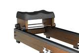 Zitje en railconstructie van de KingSmith WalkingPad WR20 water roeitrainer met soepele geleiding
