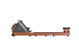 KingSmith WR20 roeitrainer in Red Oak, zijaanzicht links vrijstaand

