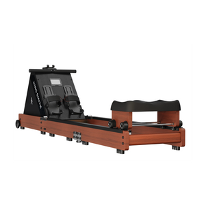 Vooraanzicht van de KingSmith WalkingPad WR20 water roeitrainer volledig uitgeklapt klaar voor training

