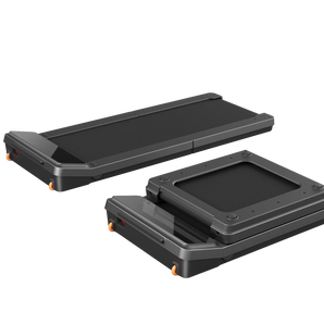 KingSmith WalkingPad Z3 Just Walk loopband uitgeklapt schuin aanzicht vrijstaand
