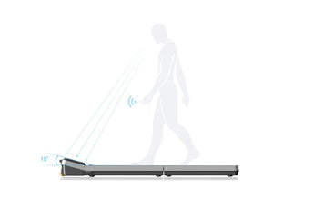 KingSmith WalkingPad Z3 Just Walk EasyView display met 15 graden kanteling voor comfortabel aflezen
