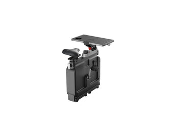 Zijaanzicht van de ingeklapte WalkingPad W1B Office Bike vrijstaand 