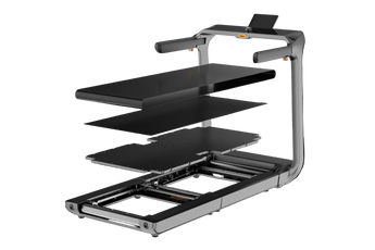 X218 WalkingPad loopband detail van de lagen en techniek van het loopvlak