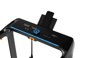 WalkingPad X218 loopband detail van de telefoonhouder vrijstaand