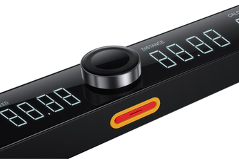 WalkingPad X23 loopband detail van de bedieningsknoppen vrijstaand