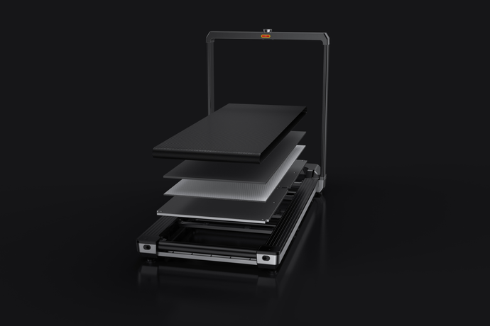 WalkingPad X23 loopband detail van het loopvlak vrijstaand