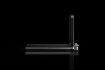 Kingsmith WalkingPad X23 loopband zijaanzicht in donkere setting