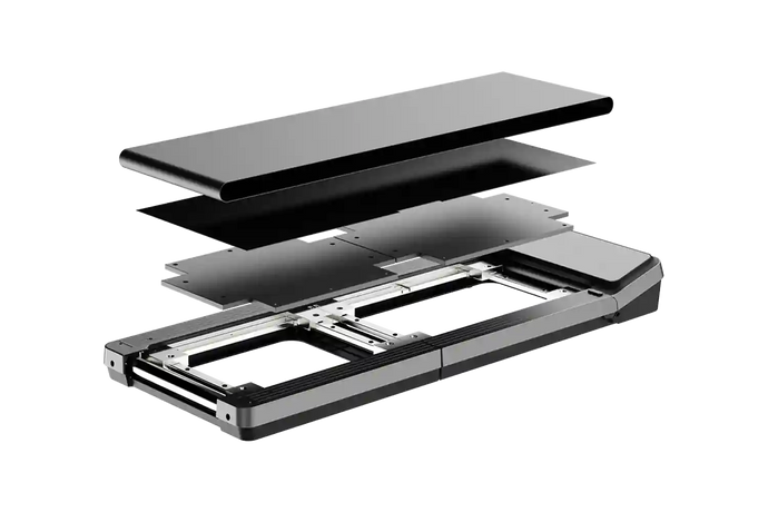 KingSmith WalkingPad Z3 Just Walk loopband verschillende lagen vooraanzicht vrijstaand