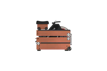 KingSmith WR20 roeitrainer Red Oak ingeklapt, compact opgeborgen