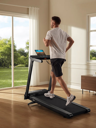kingsmith walkingpad cls460 hardlopen hero woonkamer